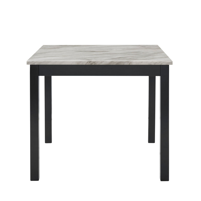 Modern 5 Piece Counter Height Dining Set With Tufted Nail Head Chairs