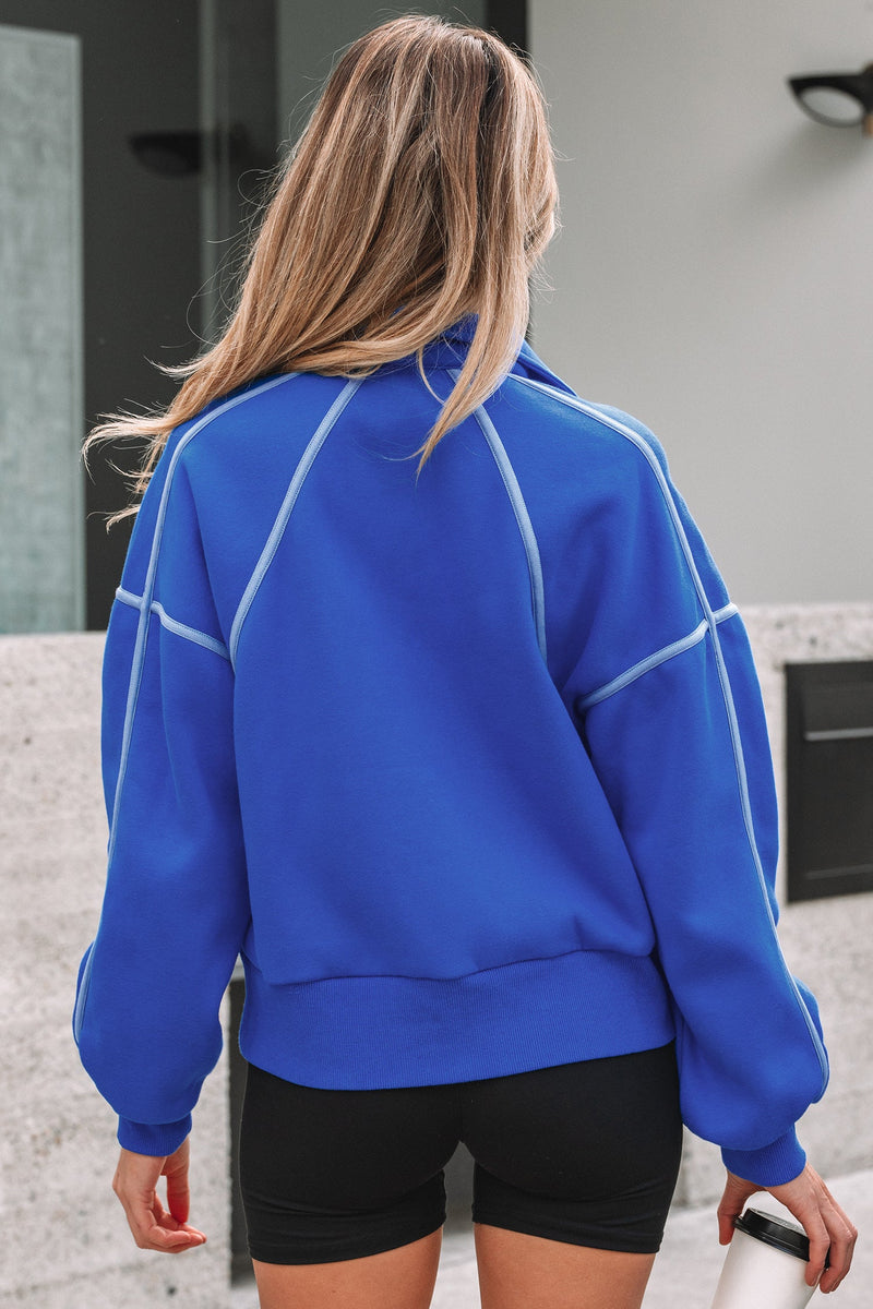 Clover Exposed Seam Chic Sweatshirt