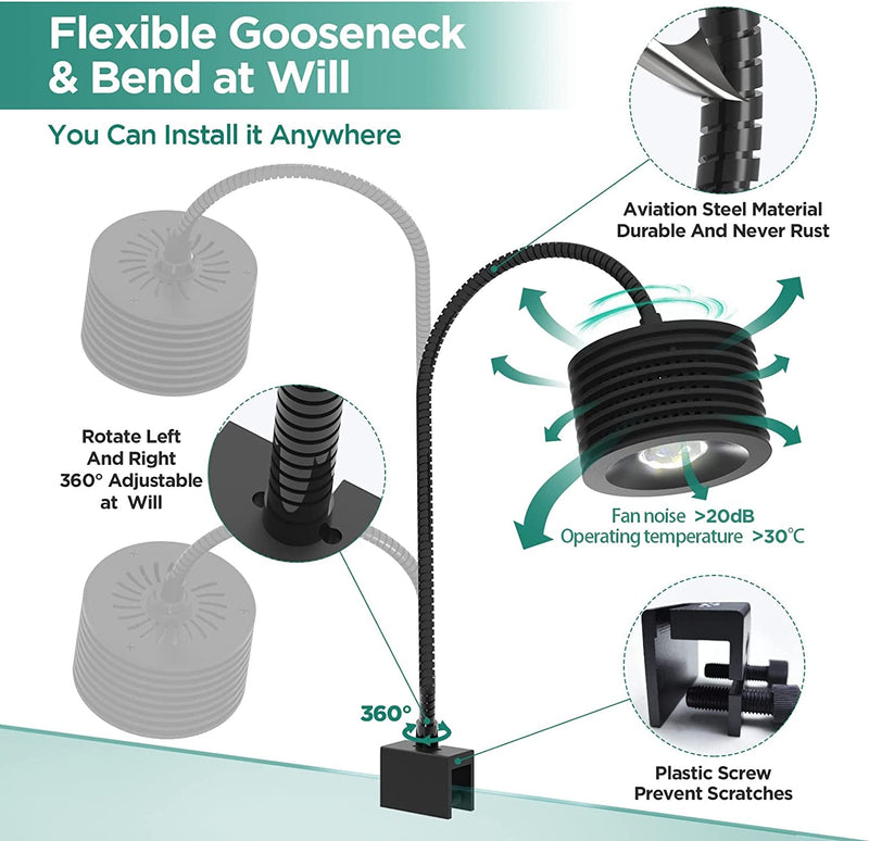 LED Aquarium Light, Planted Tank Light 4 Channels Remote Control