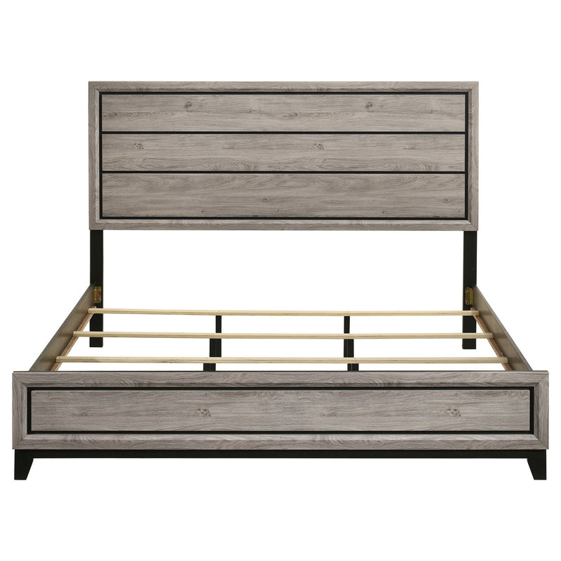 Watson Wood Eastern King Panel Bed Light Taupe