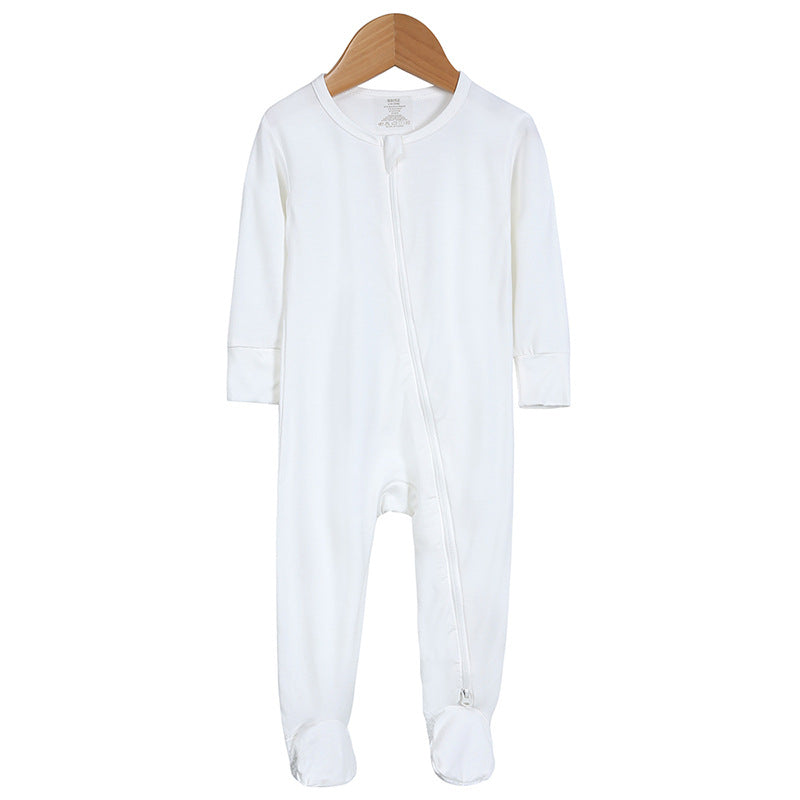 Bamboo Fiber Long-sleeve One-piece Loungewear Romper