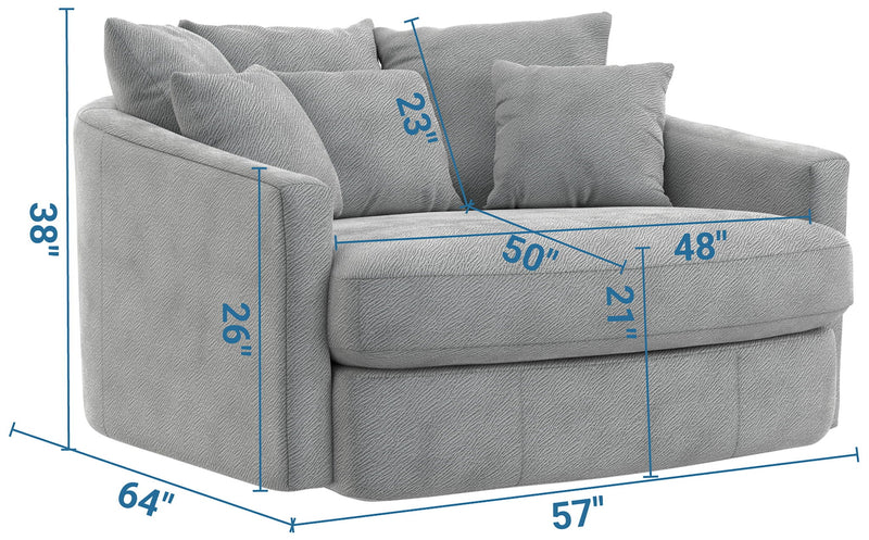 Matty - Round Accent Cuddle Chaise