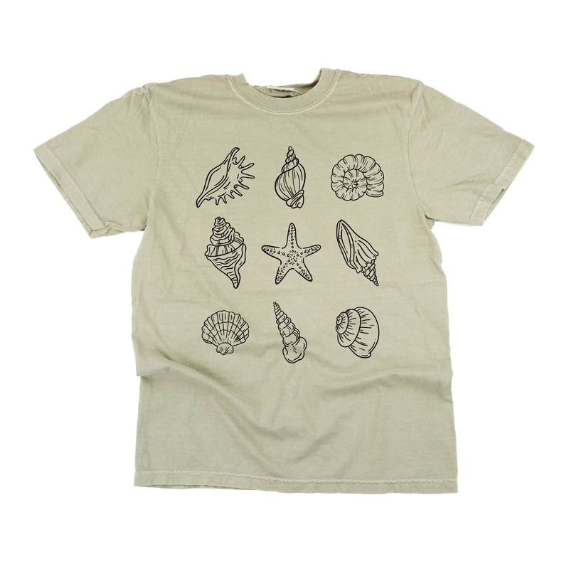 3x3 Seashells - Comfort Colors Tee