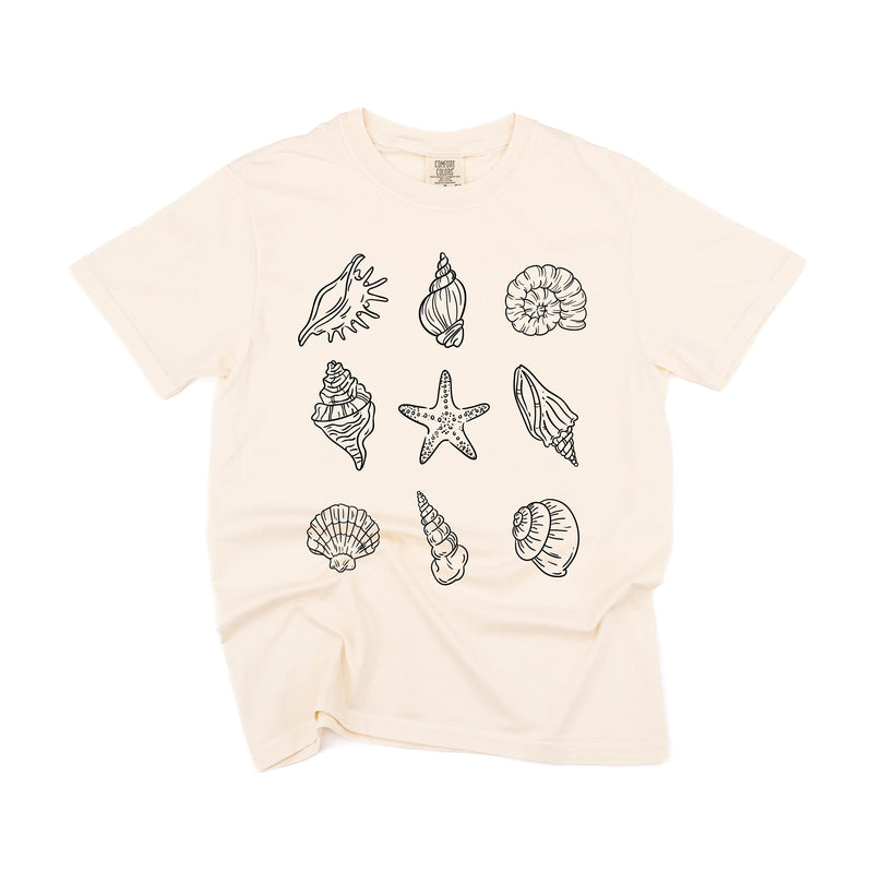 3x3 Seashells - Comfort Colors Tee