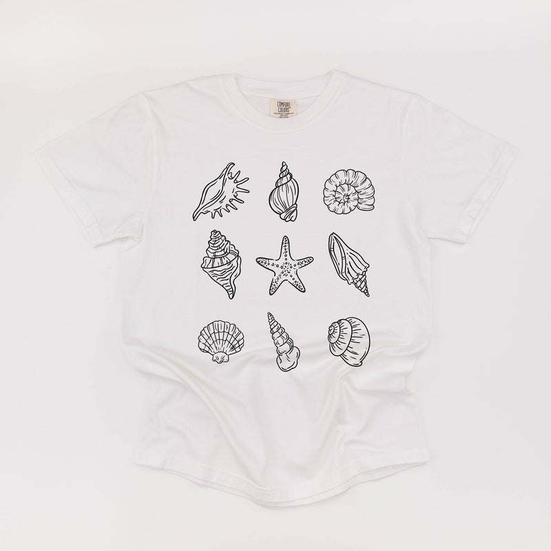 3x3 Seashells - Comfort Colors Tee
