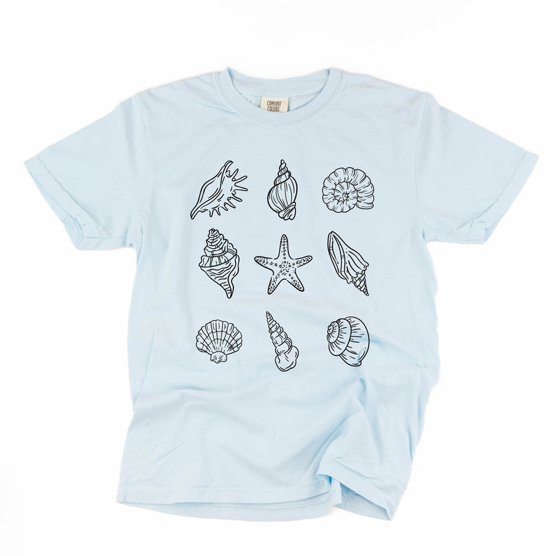 3x3 Seashells - Comfort Colors Tee
