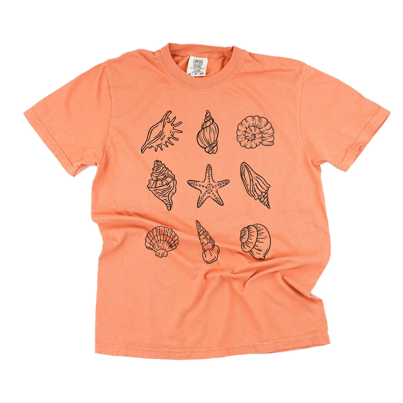 3x3 Seashells - Comfort Colors Tee