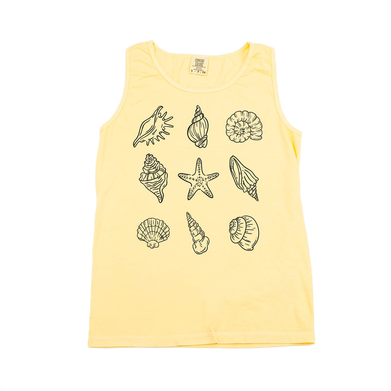 3x3 Seashells - Comfort Colors TANK