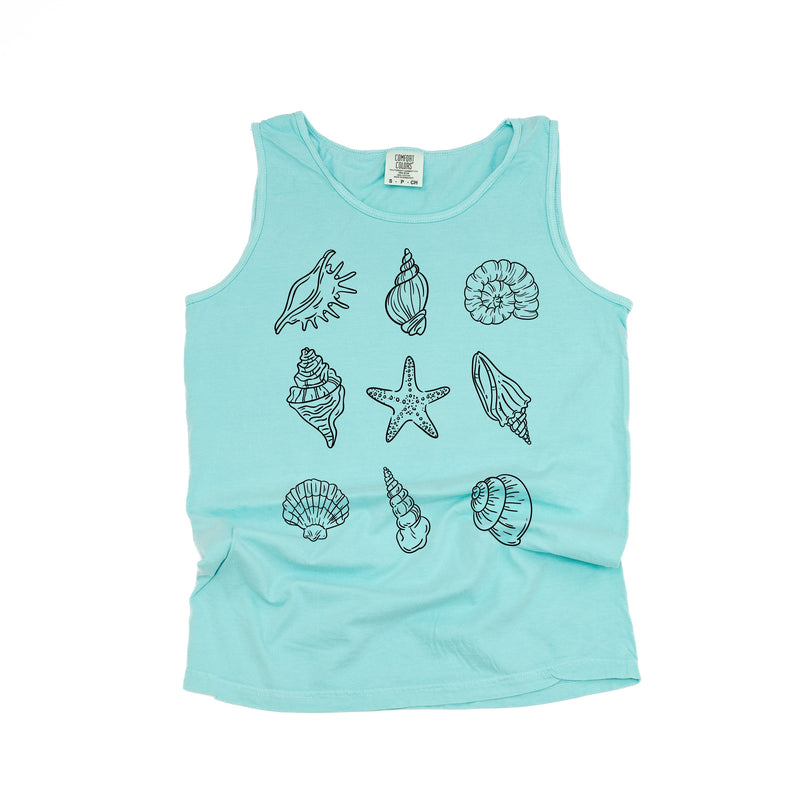 3x3 Seashells - Comfort Colors TANK