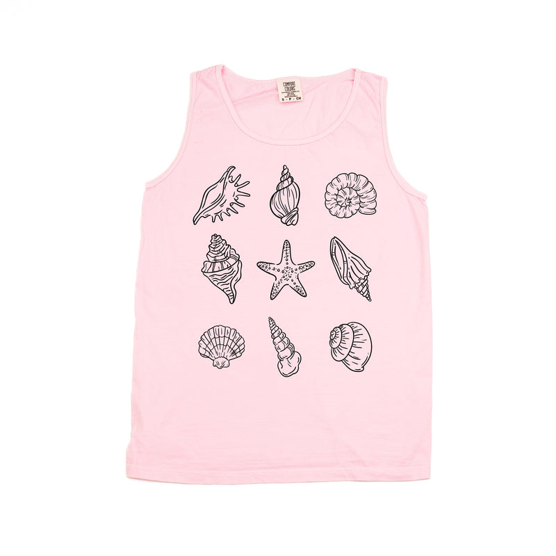 3x3 Seashells - Comfort Colors TANK