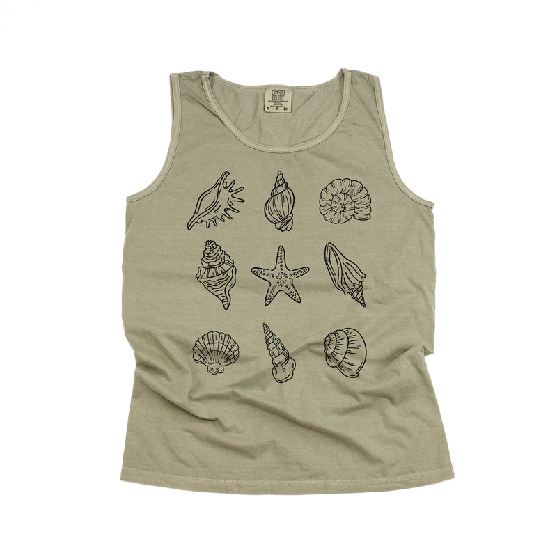 3x3 Seashells - Comfort Colors TANK