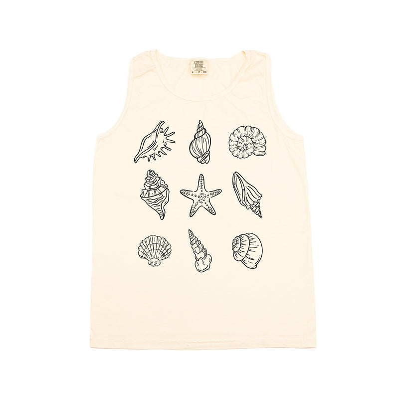 3x3 Seashells - Comfort Colors TANK