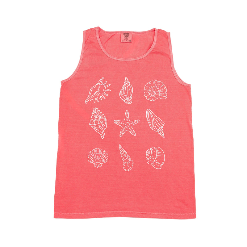 3x3 Seashells - Comfort Colors TANK
