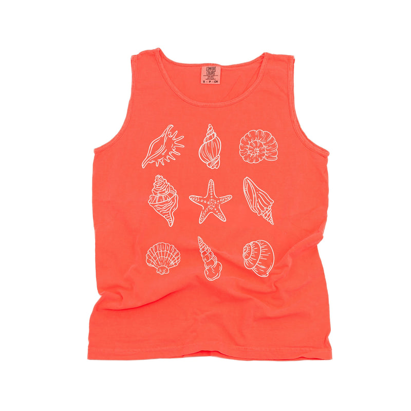 3x3 Seashells - Comfort Colors TANK