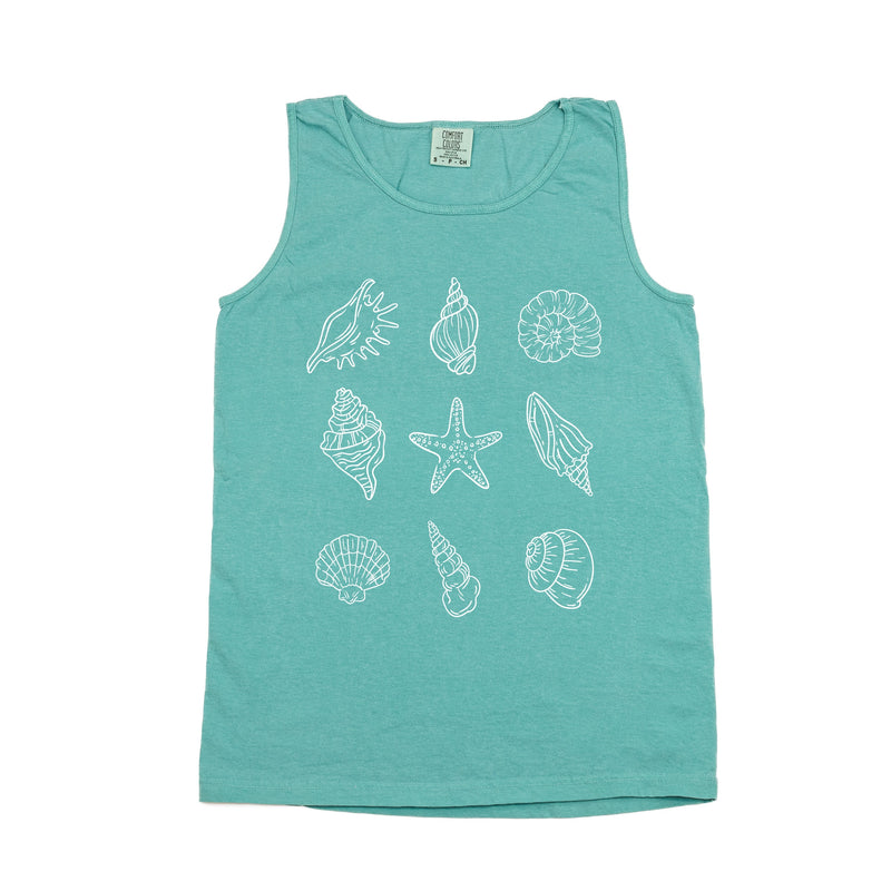 3x3 Seashells - Comfort Colors TANK