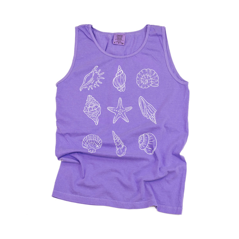 3x3 Seashells - Comfort Colors TANK