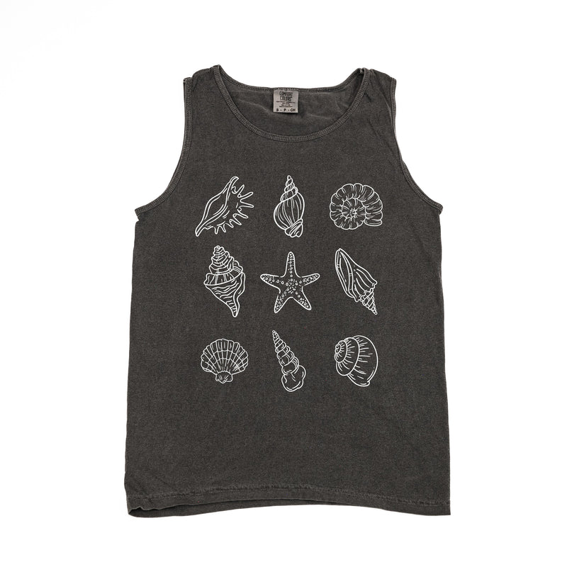 3x3 Seashells - Comfort Colors TANK