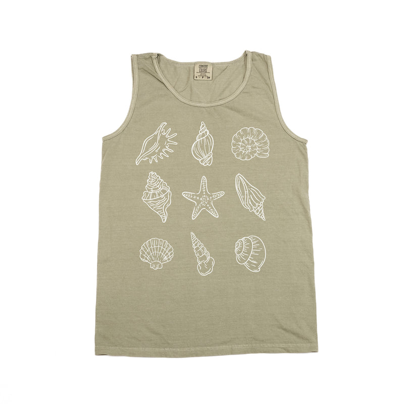 3x3 Seashells - Comfort Colors TANK