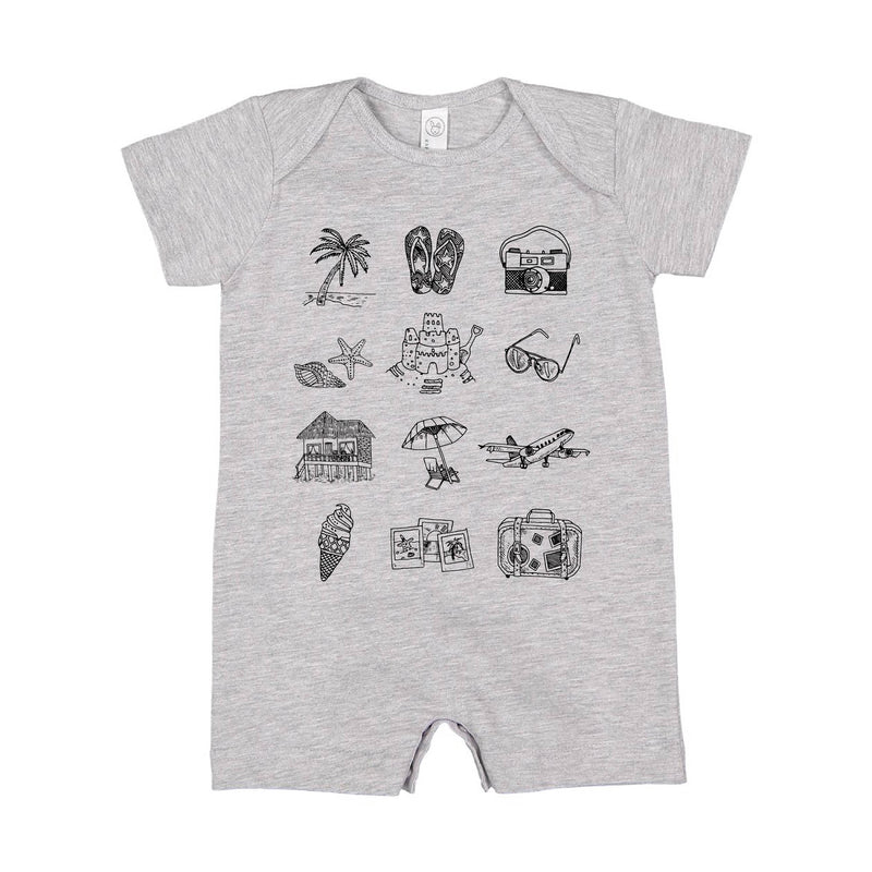 3x4 Vacay Things - Shorts Romper