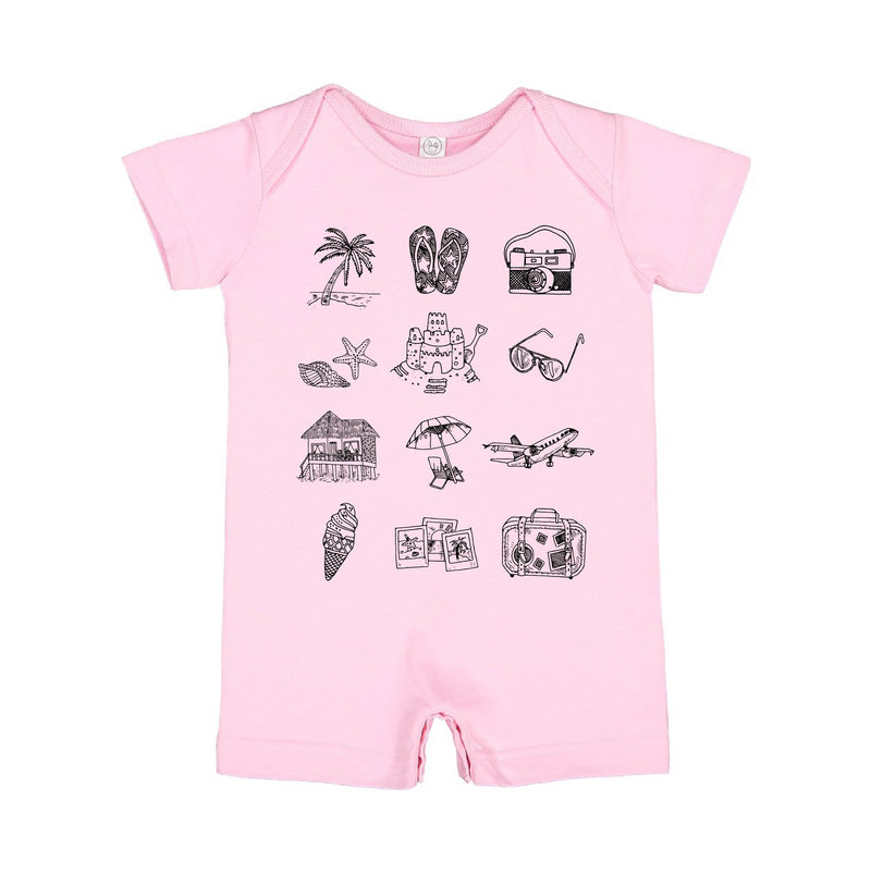 3x4 Vacay Things - Shorts Romper