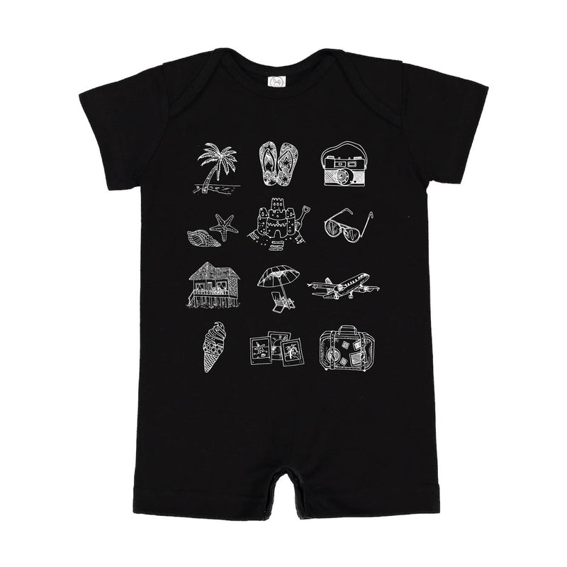 3x4 Vacay Things - Shorts Romper