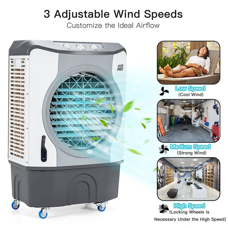 4-In-1 Portable Indoor Outdoor Evaporative Air Cooling Fan, 9740 CFM (91025436)