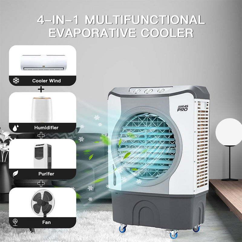 4-In-1 Portable Indoor Outdoor Evaporative Air Cooling Fan, 9740 CFM (91025436)