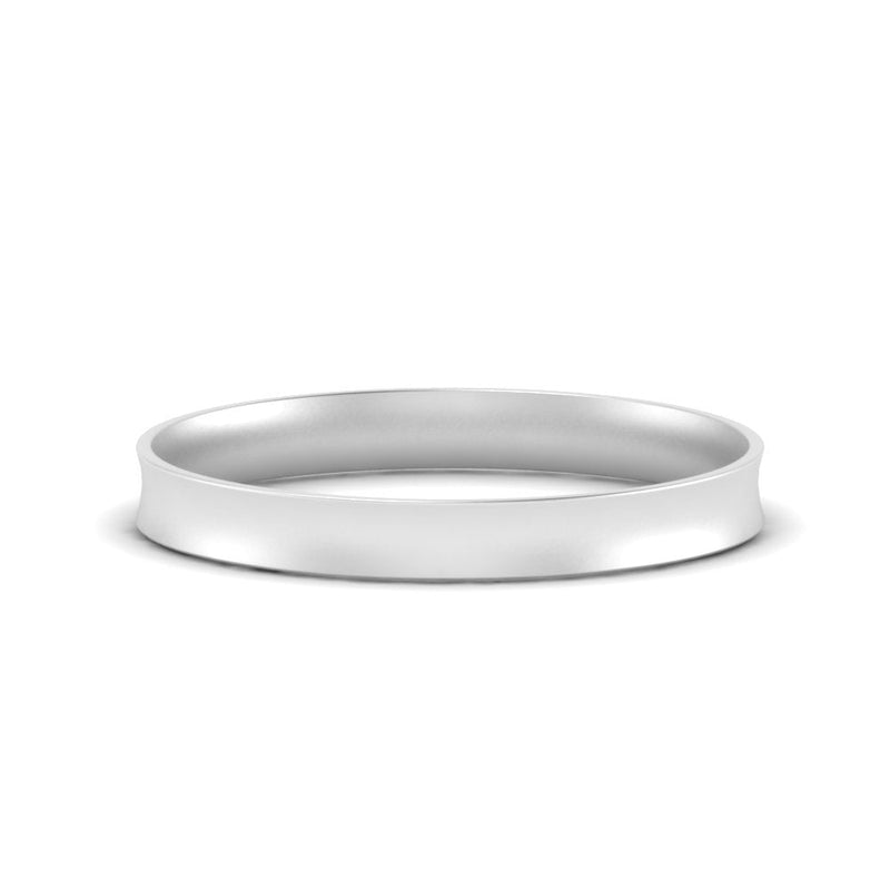 Comfort Fit Concave Mens Band
