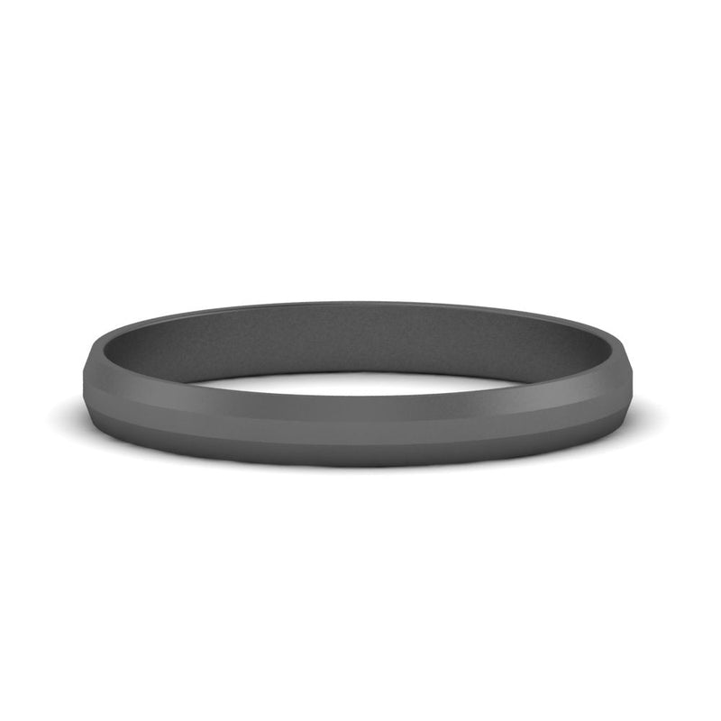 4 mm Wedding Band Beveled Edge Matte
