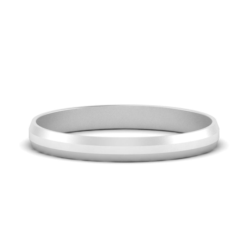 Wedding Band Beveled Edge Matte