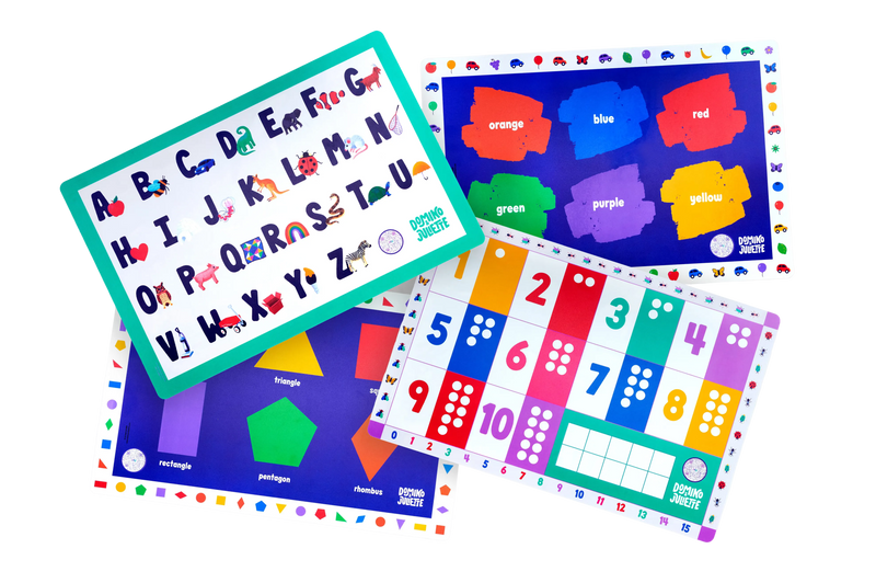 The "Now I know my" 4-pack Placemat Bundle