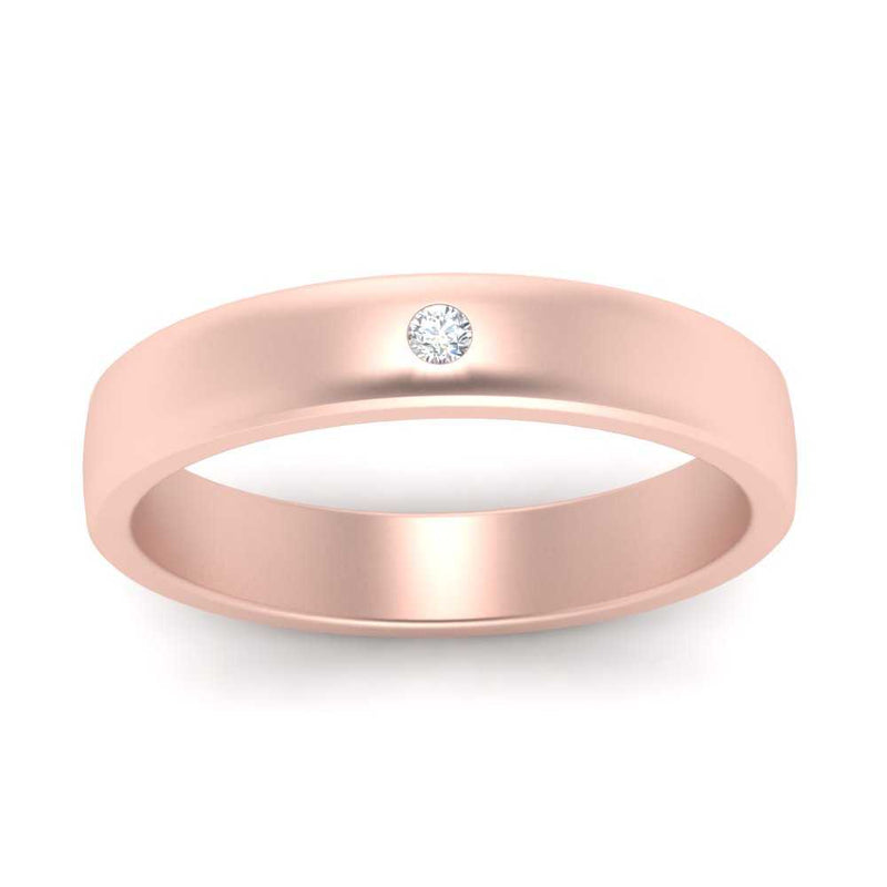 Round Diamond Classic Mens Band