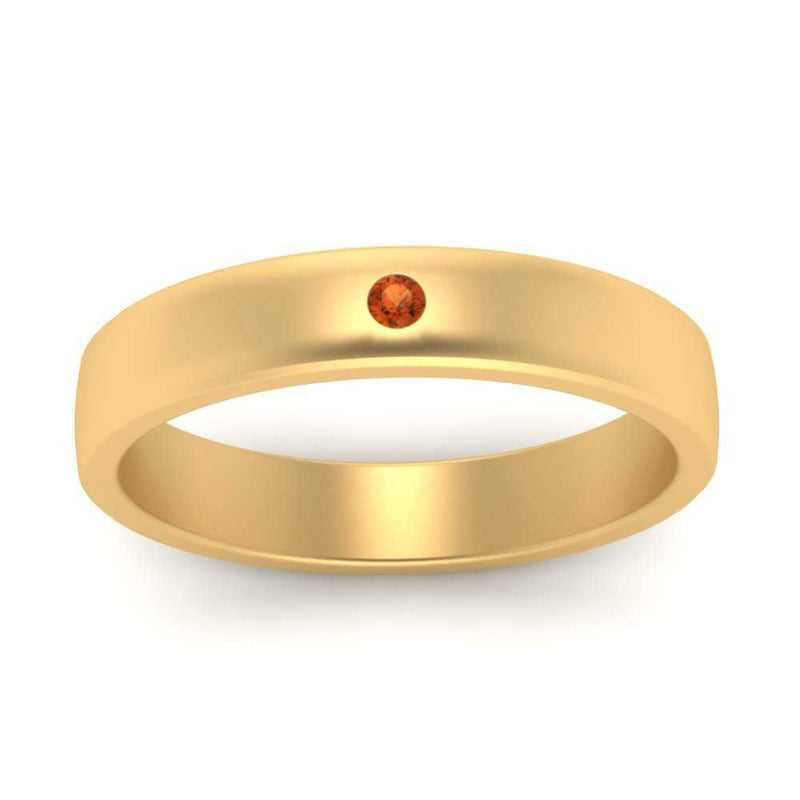 Round Diamond Classic Mens Band