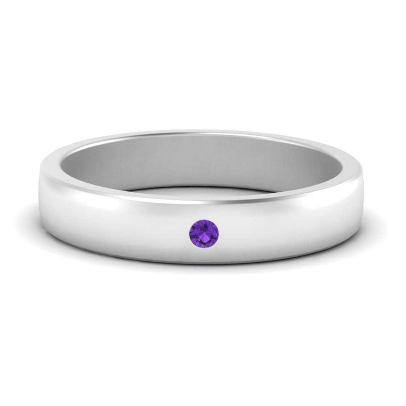 Round Diamond Classic Mens Band