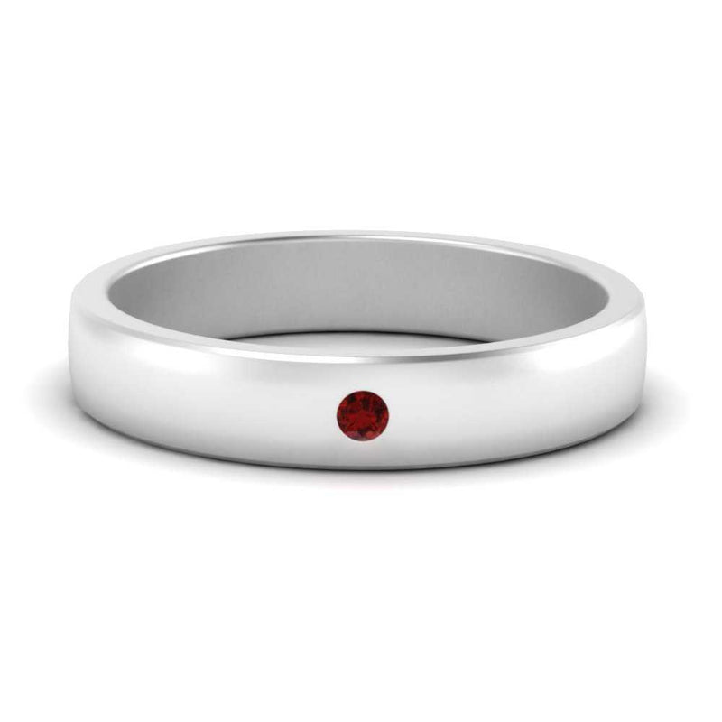 Round Diamond Classic Mens Band