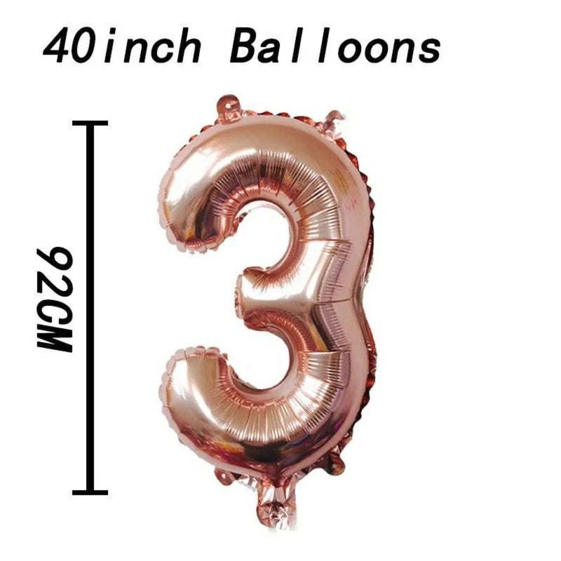 40" Large Foil Birthday Party Balloon Numbers