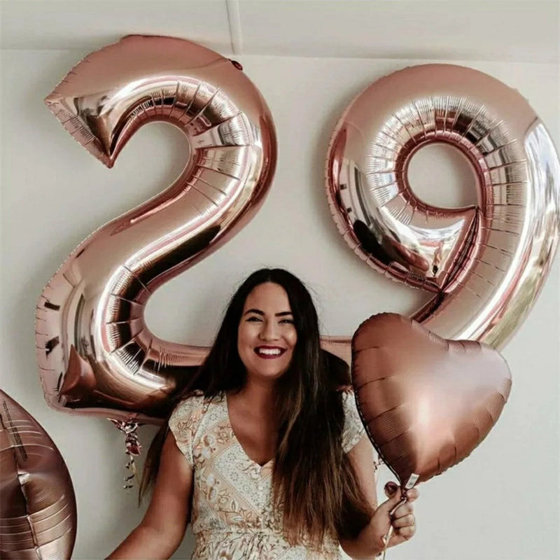 40" Large Foil Birthday Party Balloon Numbers