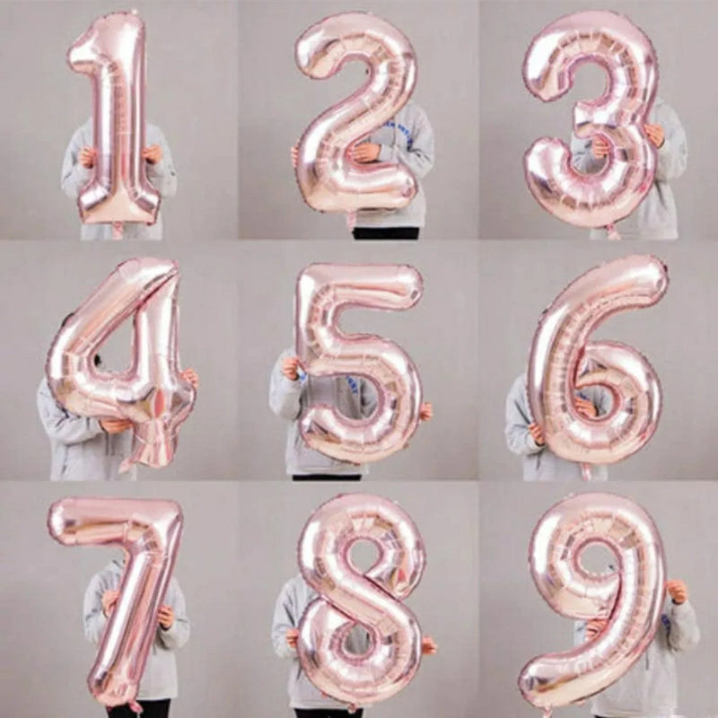 40" Large Foil Birthday Party Balloon Numbers