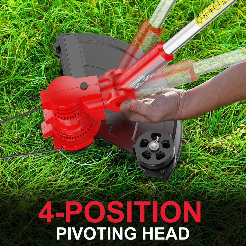 40V String Trimmer & Edger + 40V Leaf Blower Combo Kit with 4.0Ah Battery PS76500C