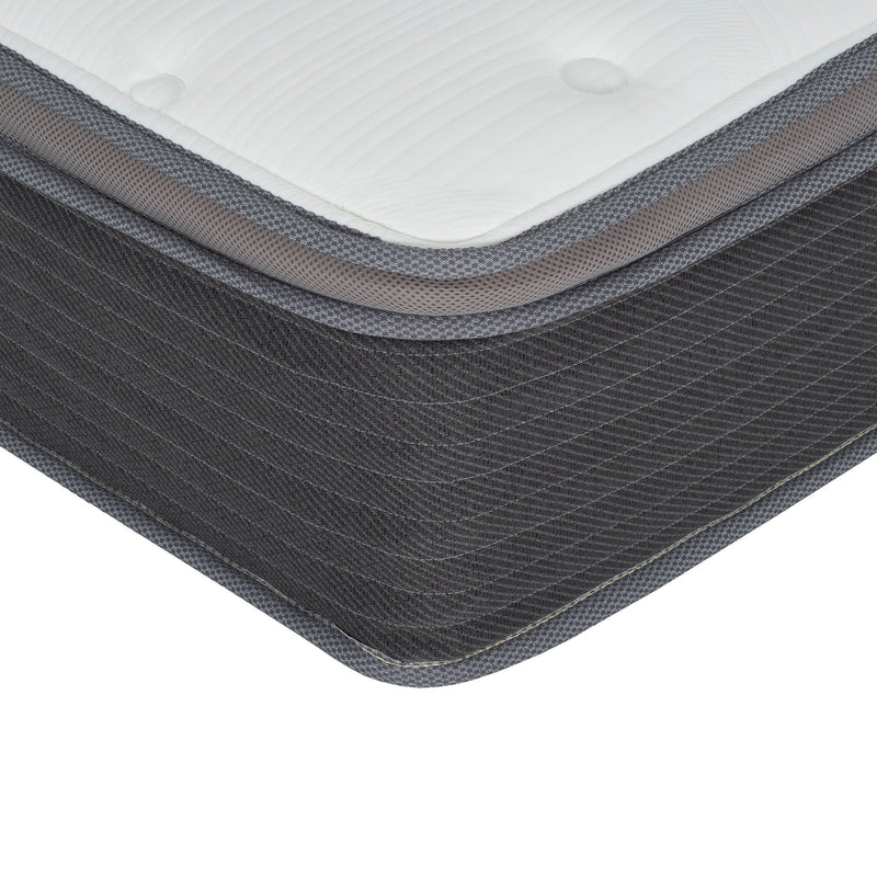 12'' Hybrid Mattress In A Box, Plush Gel Memory Foam Mattress Top With Pocket Coil Base - Gray / White - Queen