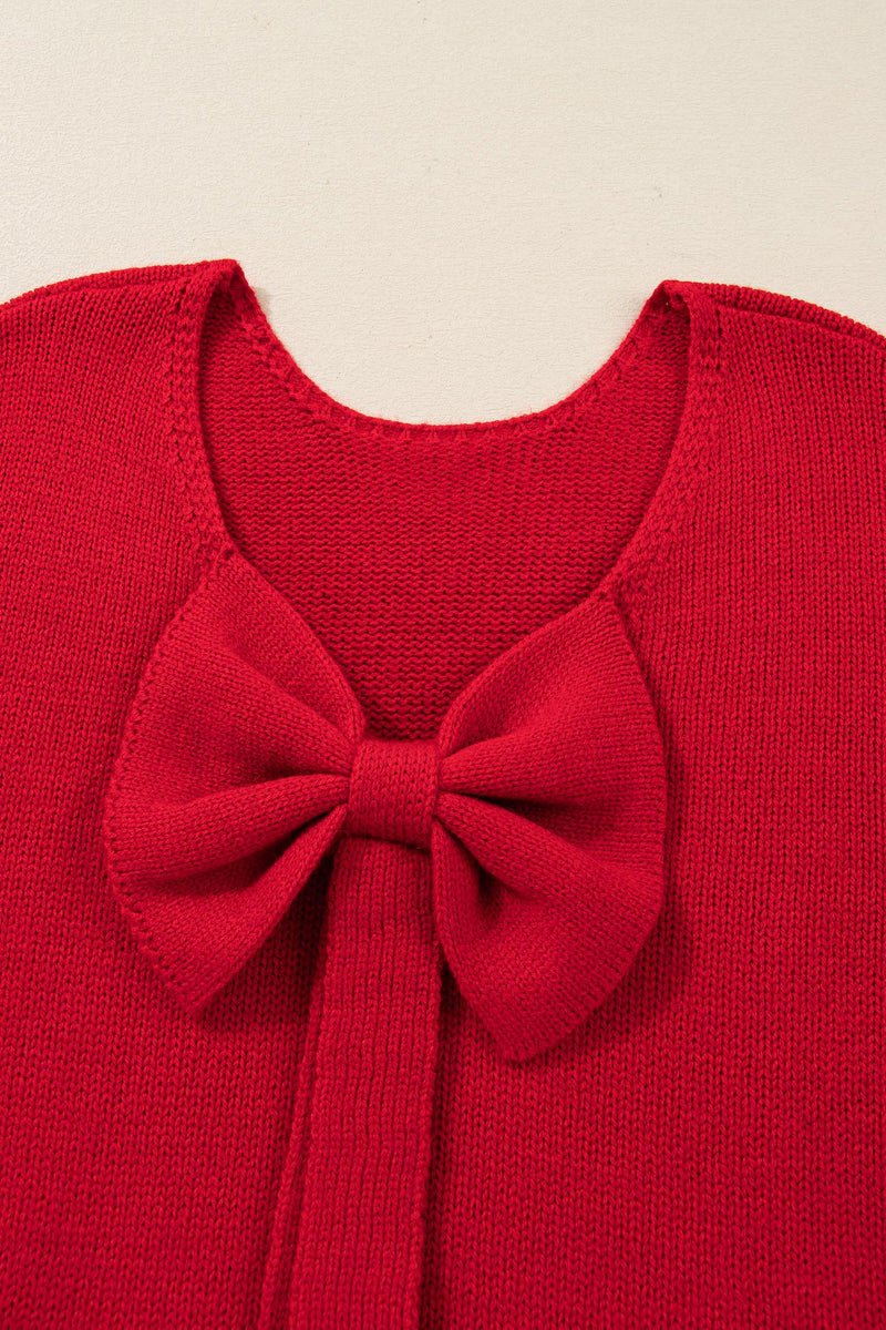 Addison Backless Bubble Sleeve Sweater