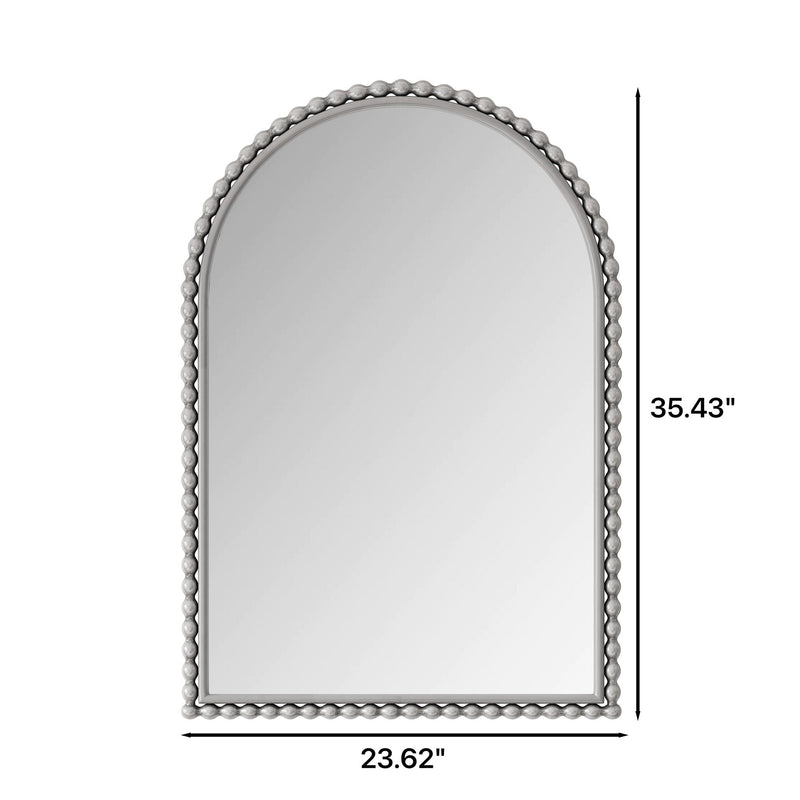 Vintage Iron Art Arch Mirror, Wall Hanging Or Table Display