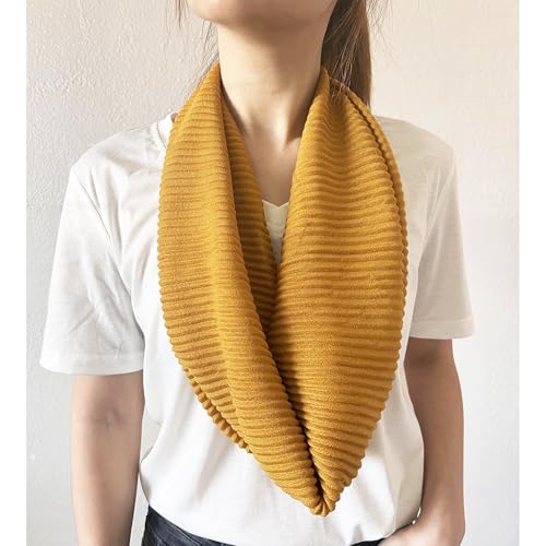 stylesilove Women Crinkle Pleated Square Scarf Solid Color Neckerchief Soft Bandana Small Shawl Neck Wraps for All Season
