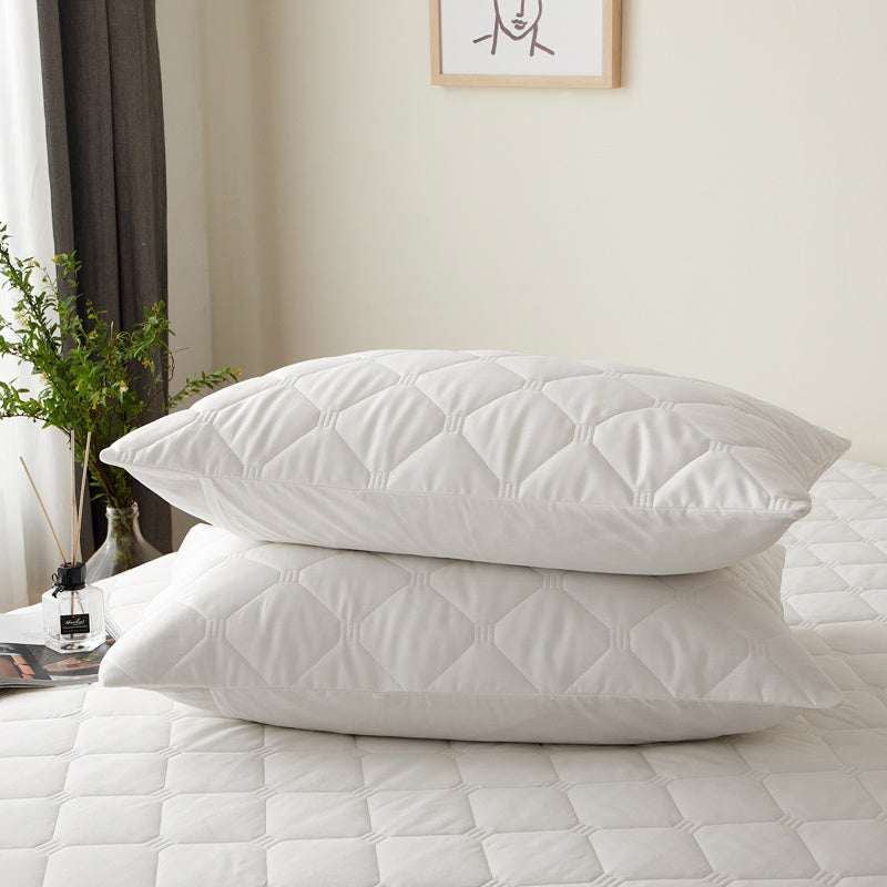 Pure Cotton Quilted Pillow Protective Cover