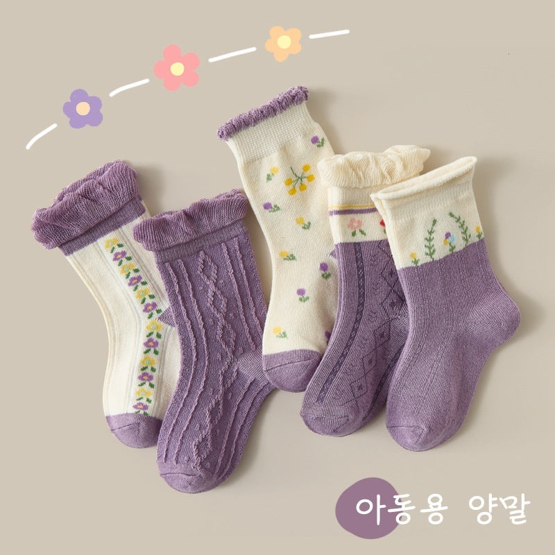 Autumn And Winter Cartoon Dinosaur Mid-calf Cotton Warm Sports Boys' Socks