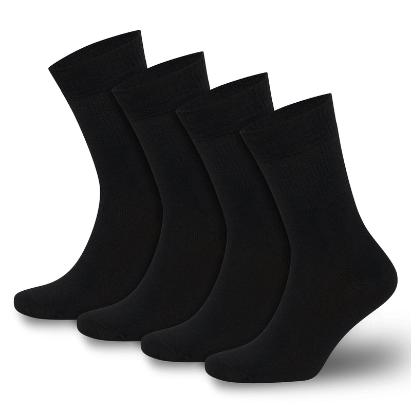 Men’s & Women’s Bamboo Diabetic Crew Socks 4-Pack