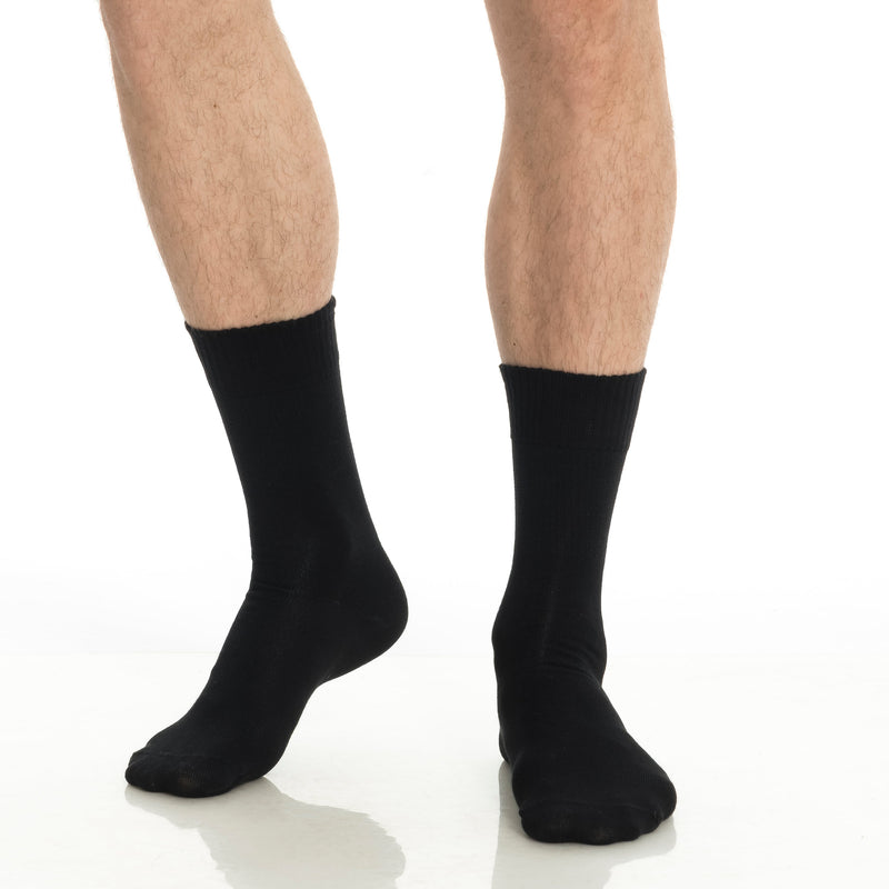 Men’s & Women’s Bamboo Diabetic Crew Socks 4-Pack