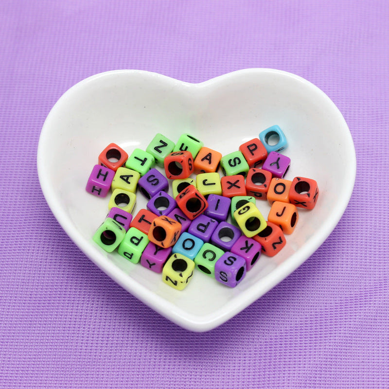 Acrylic English alphabet beads