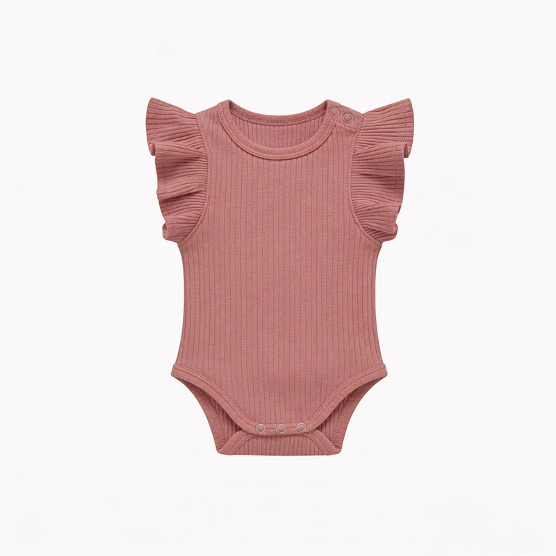 Baby Romper Knitted Ribbed Infant Onesie