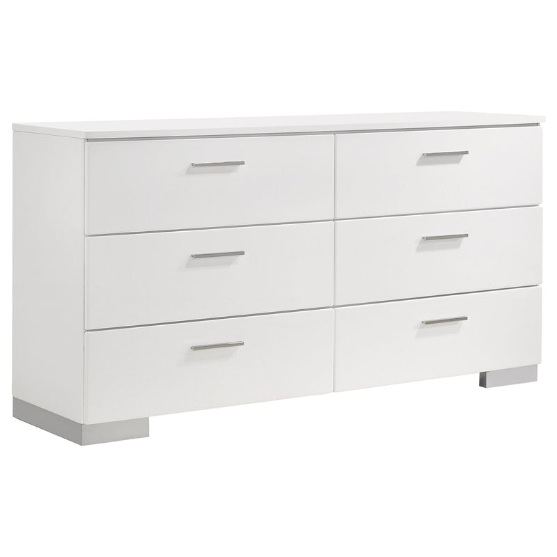 Felicity 5-piece California King Platform Bedroom Set White